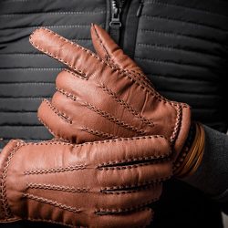 Leather Mitten Gloves